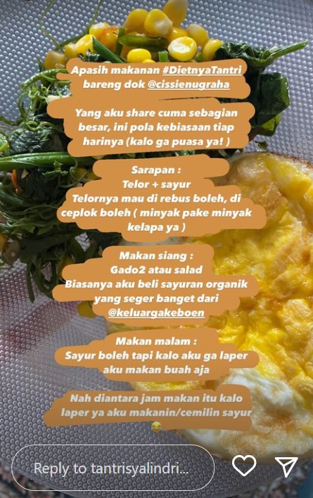10 Trik masak sehat ala Tantri Kotak, cocok buat diet dan nggak bikin gendut