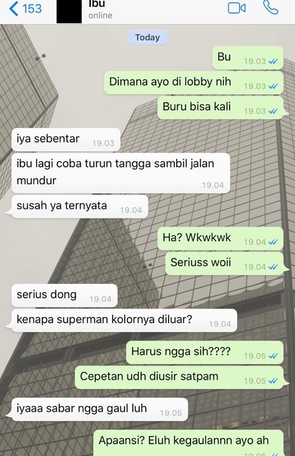 chat ibu ke anak © Berbagai sumber