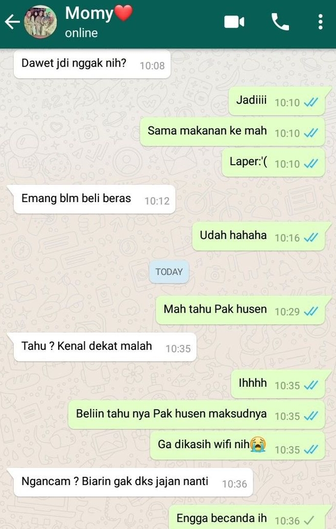 chat ibu ke anak © Berbagai sumber chat ibu ke anak © Berbagai sumber