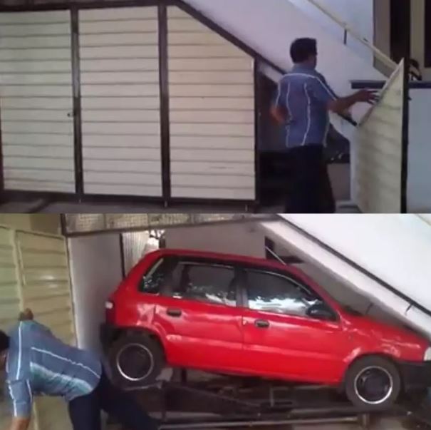13 Penampakan nyeleneh garasi mobil di tempat tak terduga, bikin geleng-geleng kepala