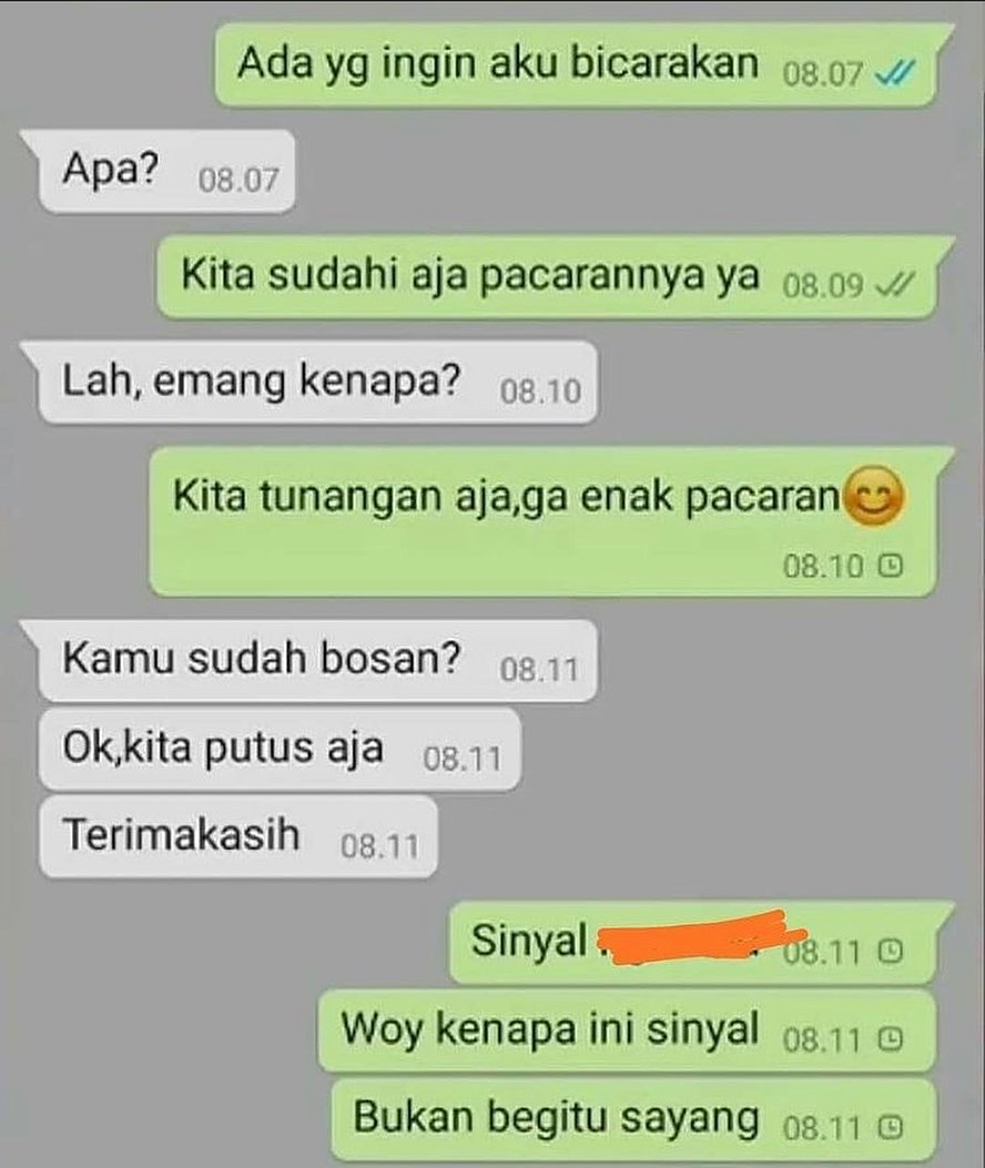 chat ke ayang ini endingnya ngeselin  © 2022 berbagai sumber