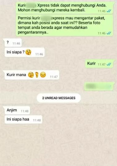 Chat lucu kurir mau antar paket ini endingnya penuh drama Berbagai sumber