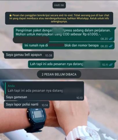 Chat lucu kurir mau antar paket ini endingnya penuh drama Berbagai sumber
