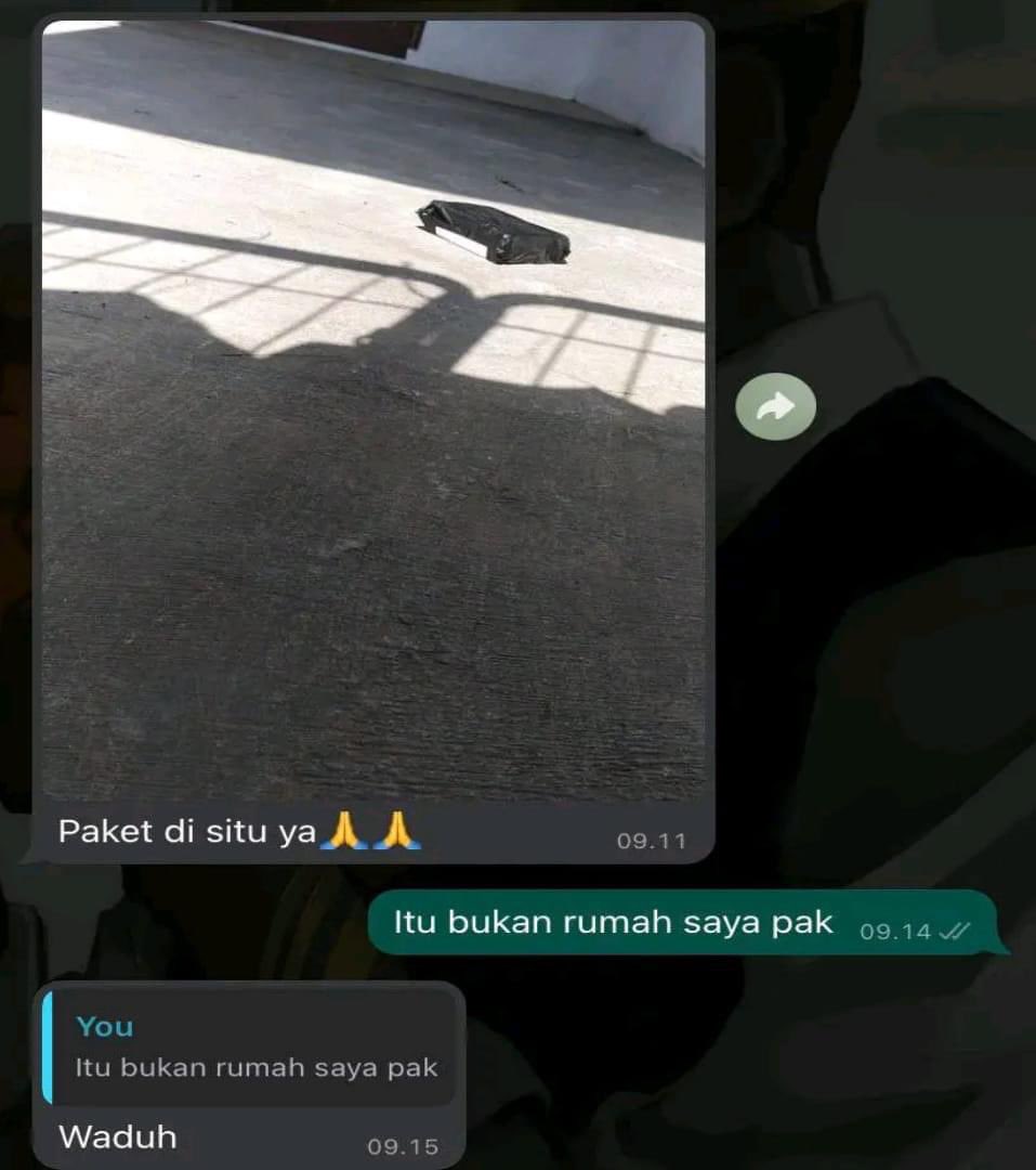 Chat lucu kurir mau antar paket ini endingnya penuh drama Berbagai sumber