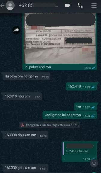 Chat lucu kurir mau antar paket ini endingnya penuh drama Berbagai sumber