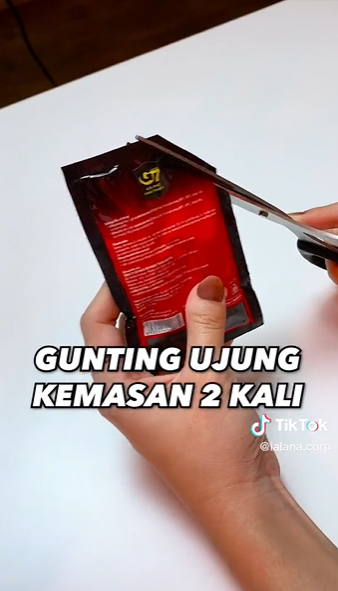 Trik menyimpan sisa kopi di kemasan tanpa karet ini simpel dan kreatif abis