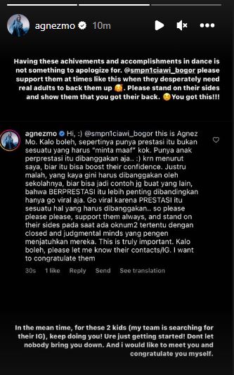Agnez Mo dukung pelajar jago dansa malah dihujat Instagram