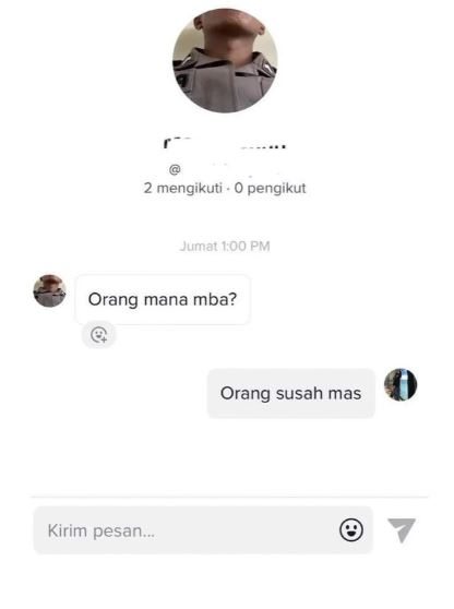balasan chat cewek saat diajak kenalan cowok © 2022 berbagai sumber