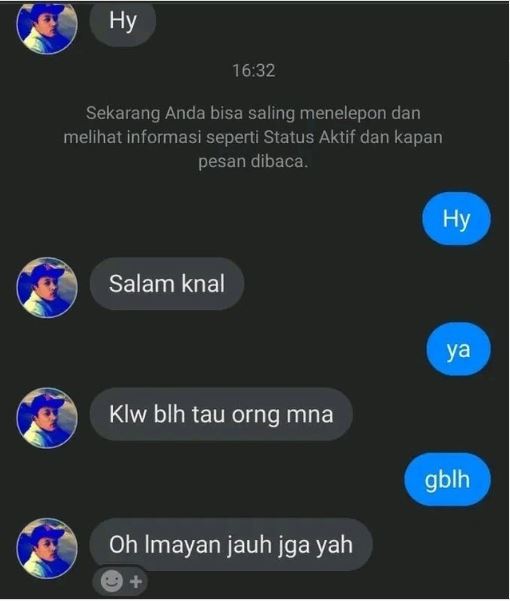 balasan chat cewek saat diajak kenalan cowok © 2022 berbagai sumber