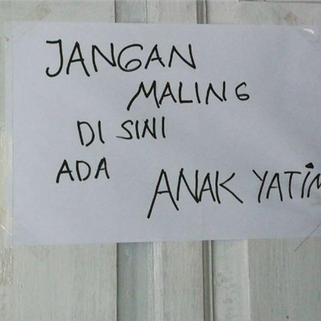 Tulisan lucu peringatan © 2023 brilio.net