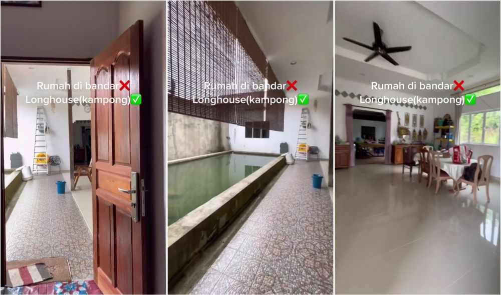 rumah longhouse © TikTok