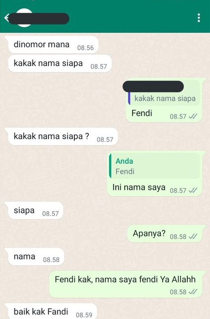chat nggak nyambung nyambung © Berbagai sumber