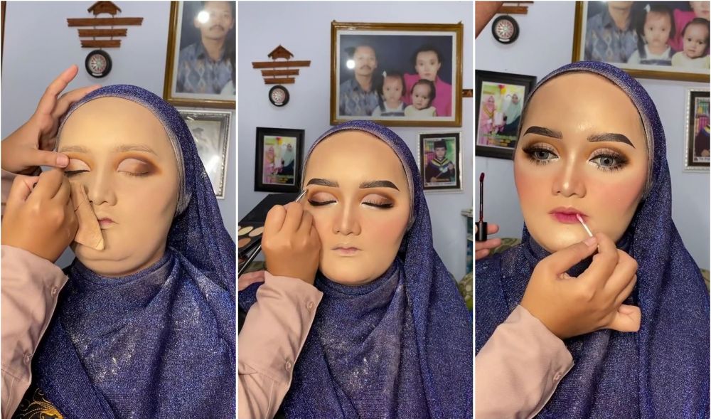 wanita dirias mua jadi pengantin sunda © TikTok wanita dirias mua jadi pengantin sunda © TikTok