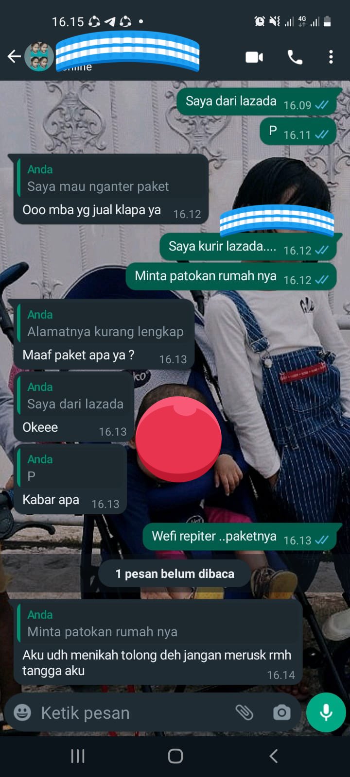 chat pelanggan ke kurir bikin emosi © berbagai sumber chat pelanggan ke kurir bikin emosi © berbagai sumber