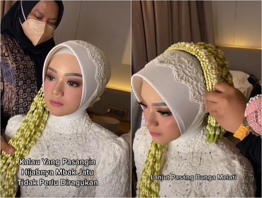 Transformasi manten Jawa hijab usai dirias MUA ini bikin takjub, tanpa paes bisa tampil manglingi