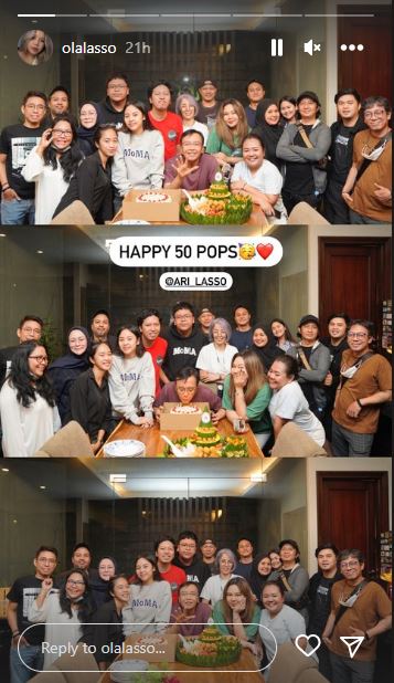 momen Ari Lasso rayakan ulang tahun © 2022 Instagram 