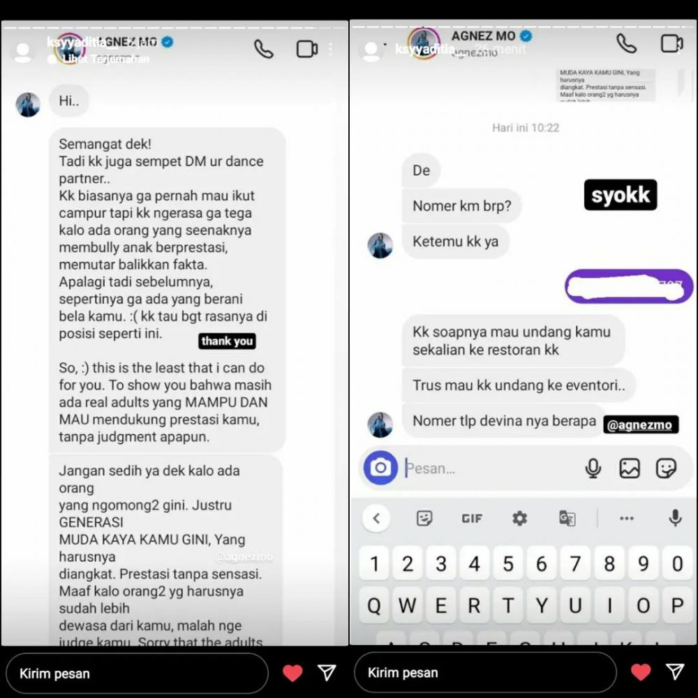 Agnez Mo apresiasi siswa jago dance © berbagai sumber