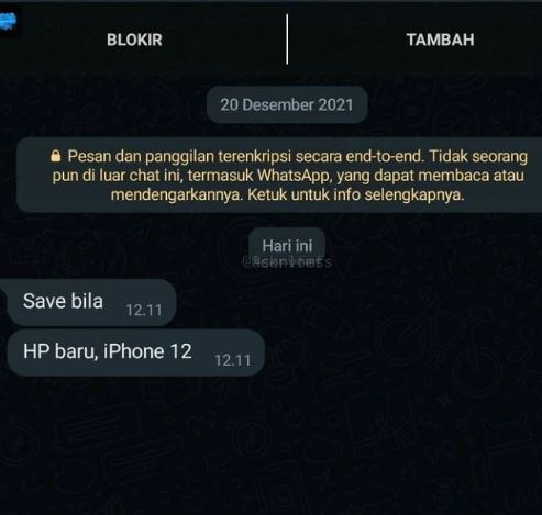 Chat kocak orang minta nomor HPnya disimpan © 2022 berbagai sumber Chat kocak orang minta nomor HPnya disimpan © 2022 berbagai sumber