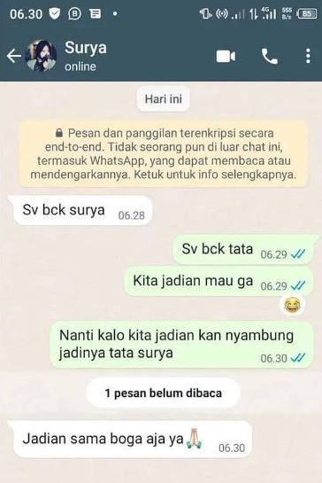 Chat kocak orang minta nomor HPnya disimpan © 2022 berbagai sumber Chat kocak orang minta nomor HPnya disimpan © 2022 berbagai sumber