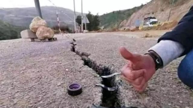 11 Potret nyeleneh perbaikan konstruksi rusak ini pakai benda tak terduga, bikin geleng nggak setuju