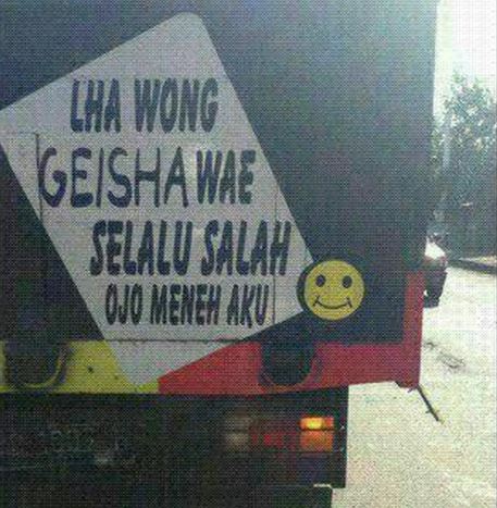 kalau sopir truk jadi sadboy © berbagai sumber