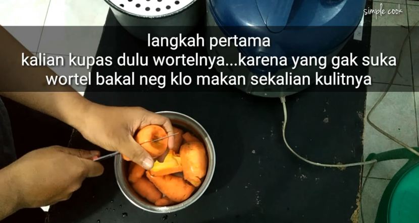 Cara sederhana mengukus wortel agar hemat gas, hasilnya empuk dan gizinya tak hilang