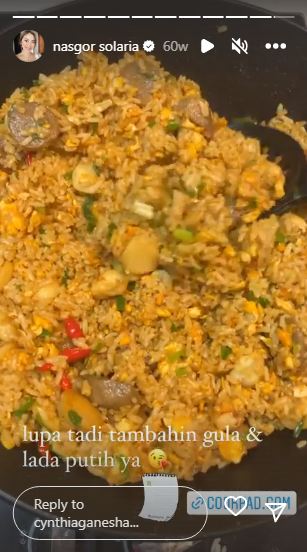 11 Kreasi masakan rumahan Cynthia Riza istri Giring, komplet dan menggugah selera