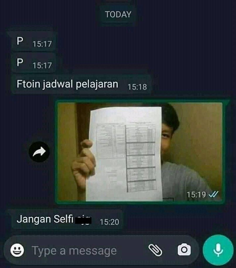 Chat kocak teman serius ending ngeselin © berbagai sumber