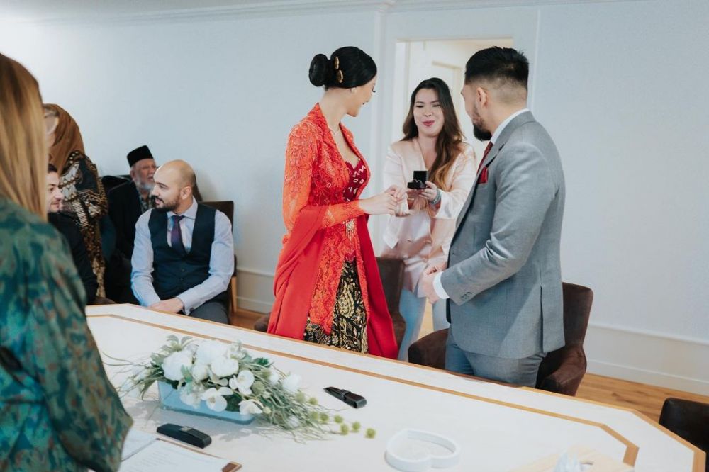 Momen pernikahan Ayu Maulida eks Miss Universe 2020 © 2022 Instagram 