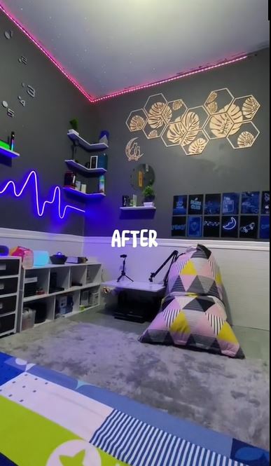 Transformasi kamar cowok kumuh usai di make over TikTok Transformasi kamar cowok kumuh usai di make over TikTok