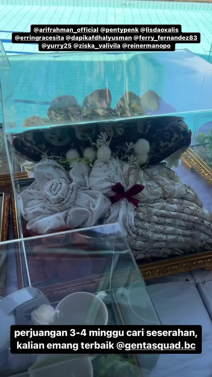 potret seserahan reiner manopo © instagram