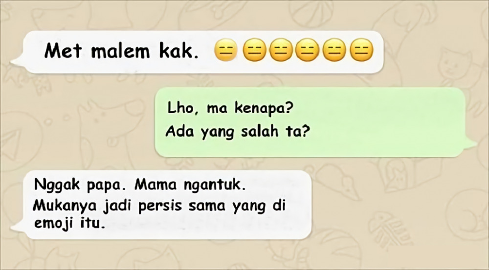 Salah ketik emoji © berbagai sumber