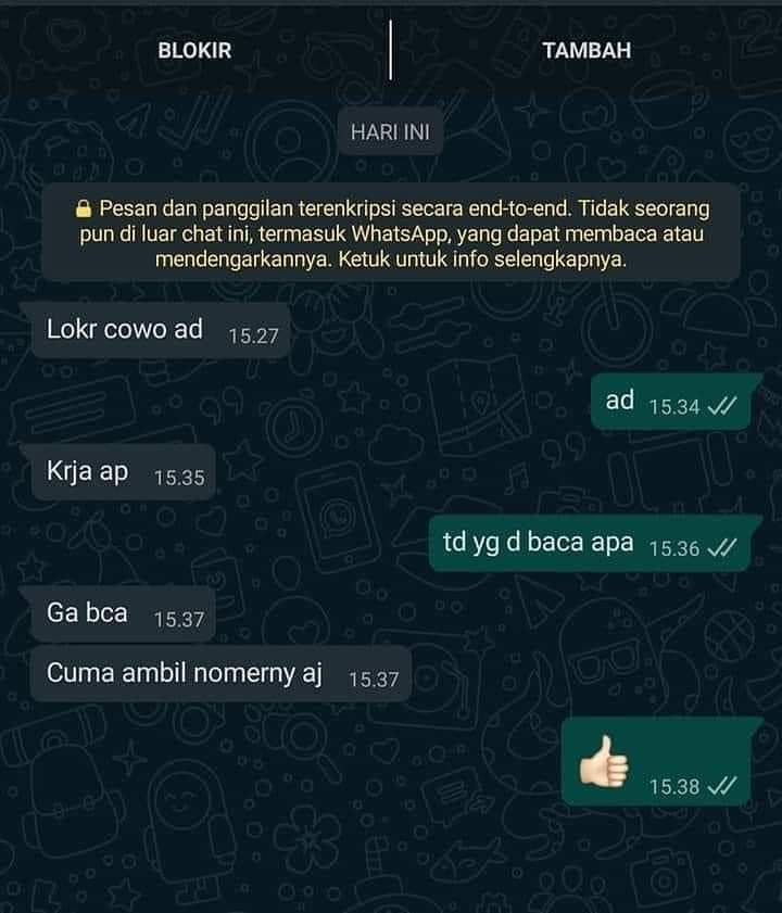 chat tapi balasannya malah nggak sesuai harapan © berbagai sumber