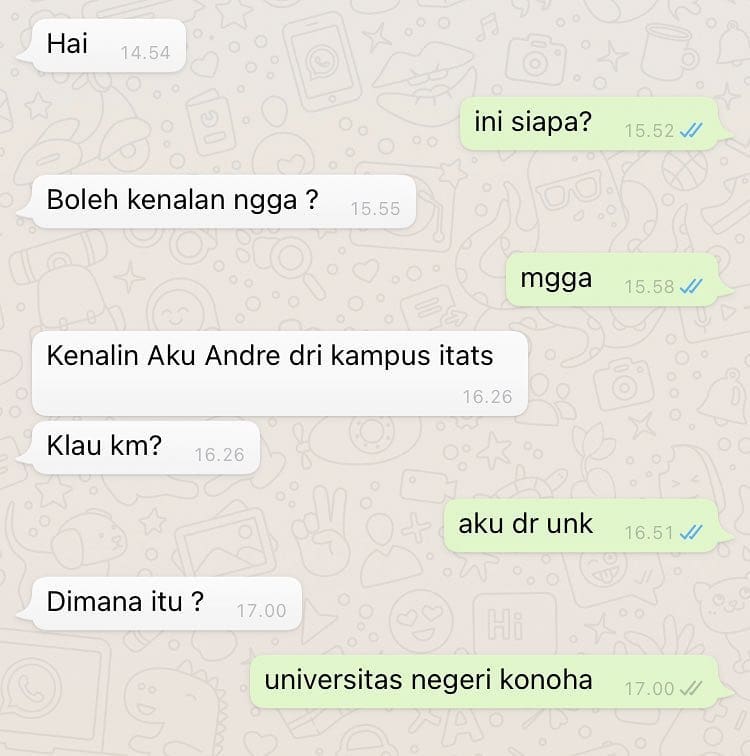 chat tapi balasannya malah nggak sesuai harapan © berbagai sumber