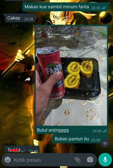 chat lucu dikira pantun © Berbagai sumber