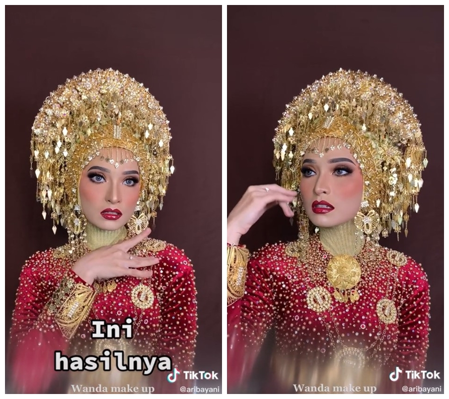 Bule Rusia dandan adat Aceh © TikTok/@aribayani