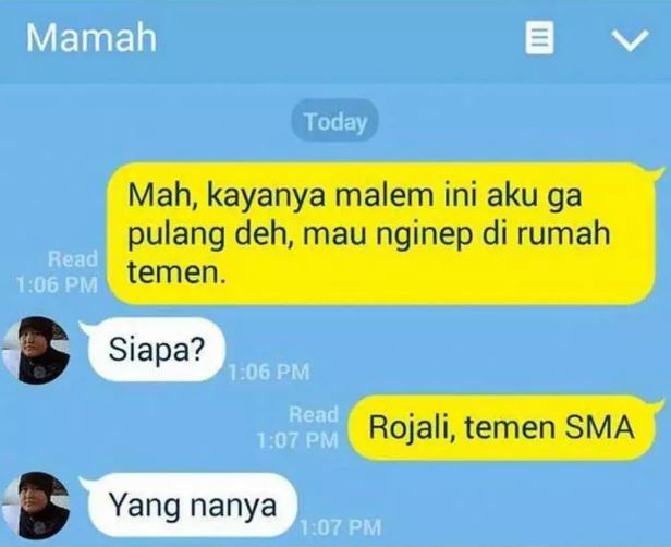 Chat lucu percakapan bapak dan anak ini kocak abis Berbagai sumber