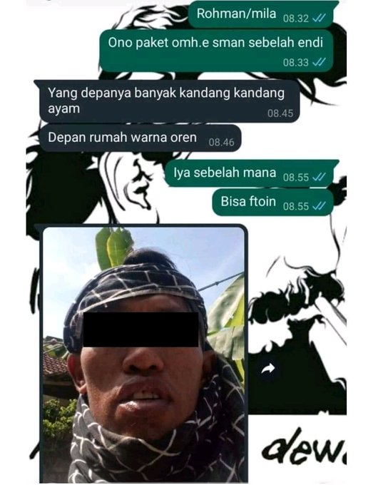 chat lucu kuris salah alamat paket © berbagai sumber