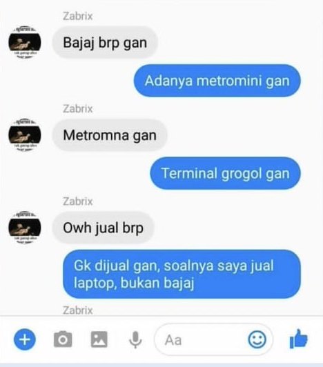 balasan nyeleneh seller © Twitter