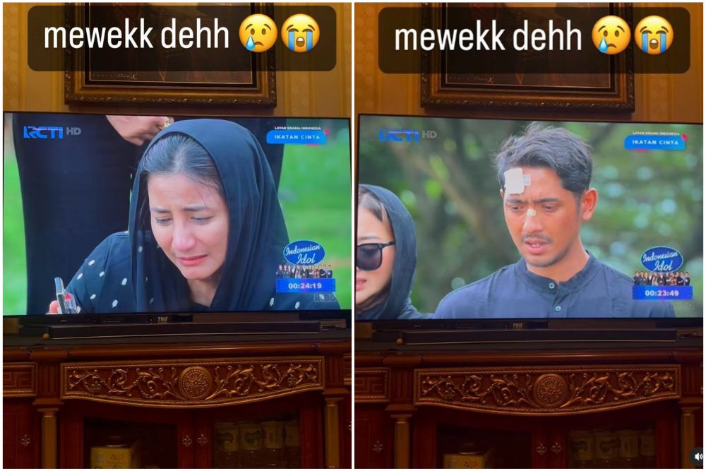 inul menangis ditinggalkan andin © instagram