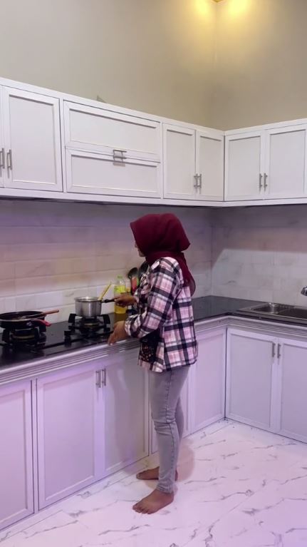 transformasi dapur novi listiana © TikTok transformasi dapur novi listiana © TikTok