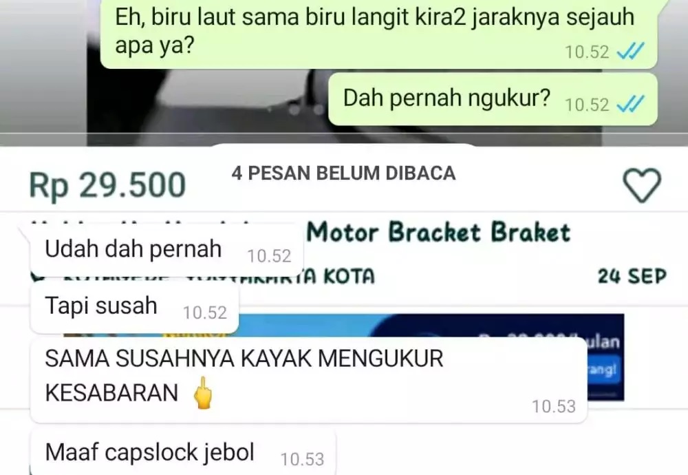 chat WA tebak-tebakan bikin tepuk jidat © berbagai sumber