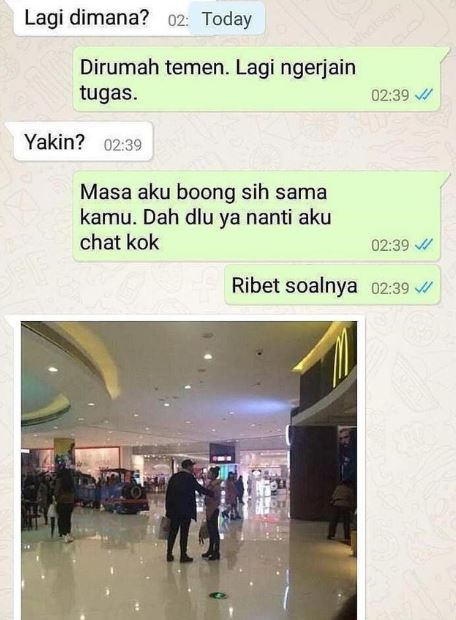 Chat kocak ketahuan selingkuh Berbagai sumber