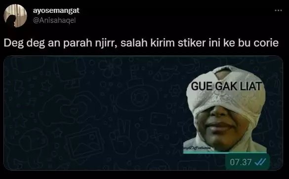 chat salah kirim stiker whatsapp © berbagai sumber chat salah kirim stiker whatsapp © berbagai sumber
