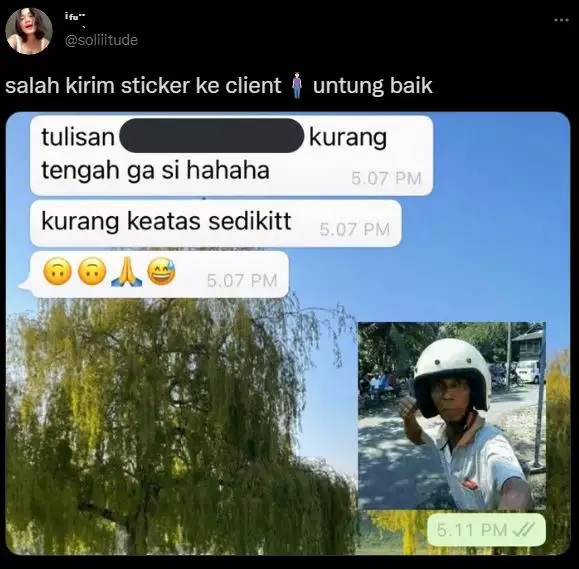  chat salah kirim stiker whatsapp © berbagai sumber