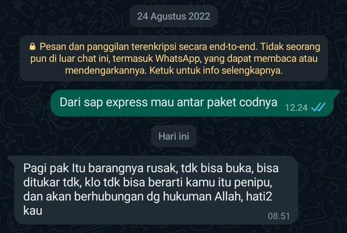penerima paket malah ngeselin abis © berbagai sumber