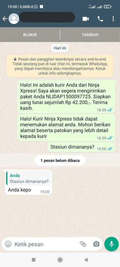 penerima paket malah ngeselin abis © berbagai sumber