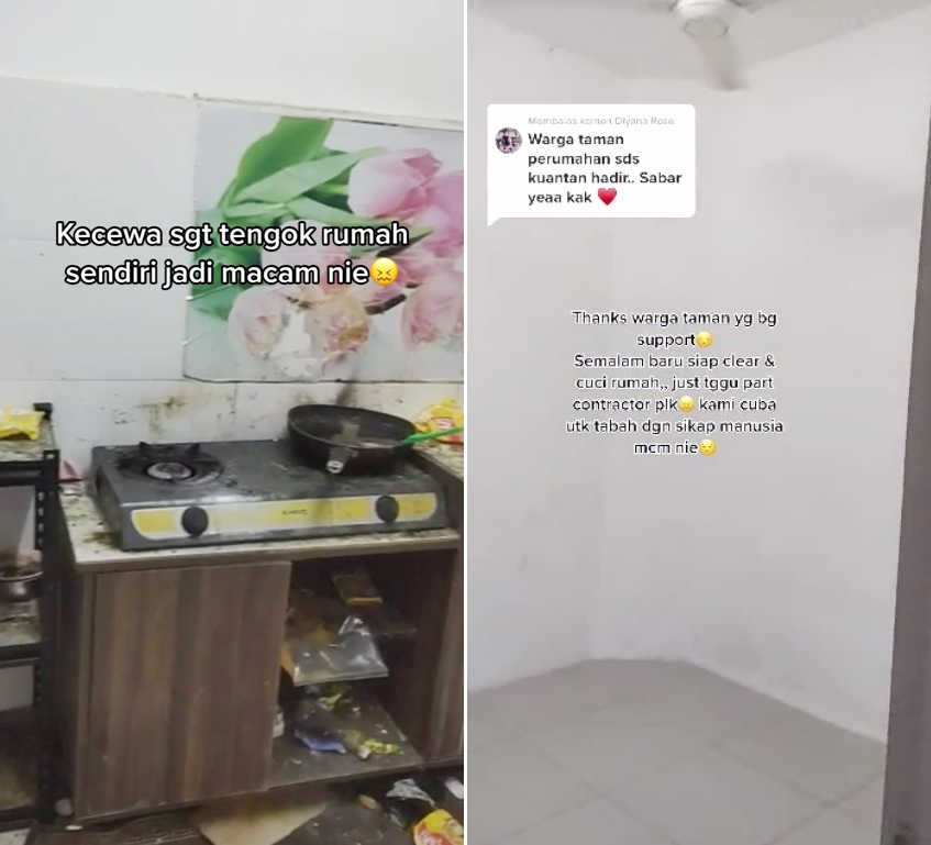 rumah kontrakan jorok © TikTok