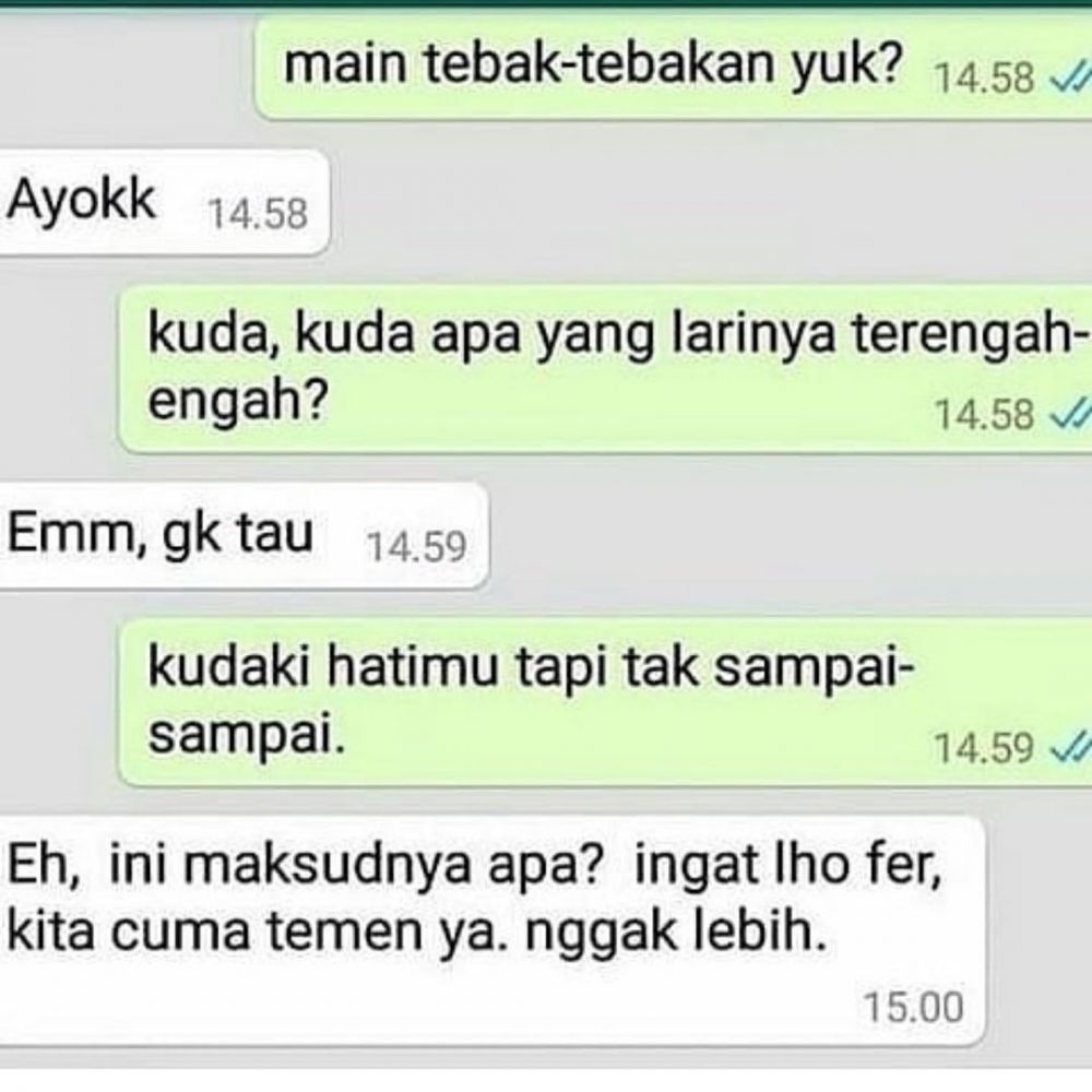 chat nyesek ditolak gebetan © berbagai sumber