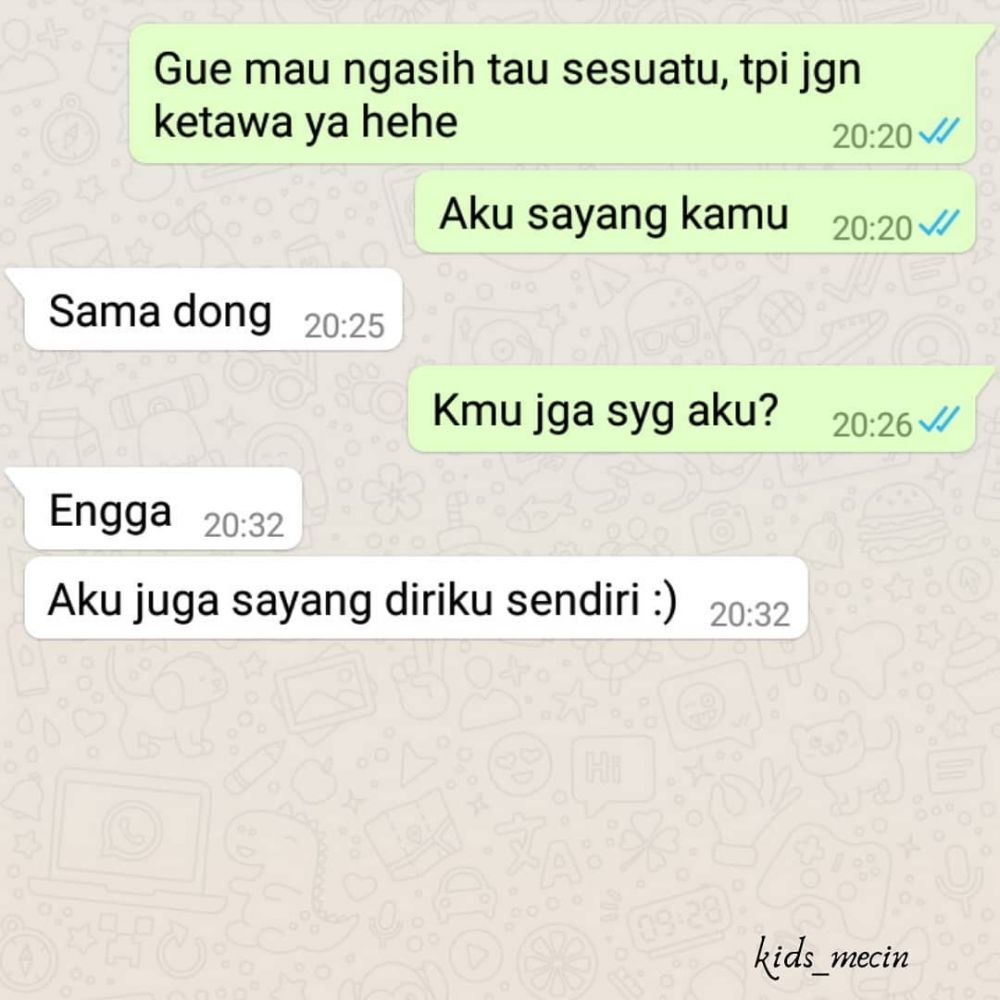 chat nyesek ditolak gebetan © berbagai sumber